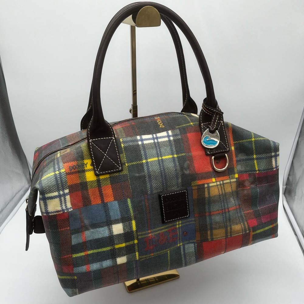 Y2K Dooney Summer Plaid Duffle/ Carry on 🐞